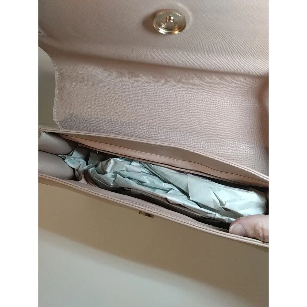 NWT Trina Turk Medium Blush Pink Satchel Purse Detach Strap MSRP 148.00